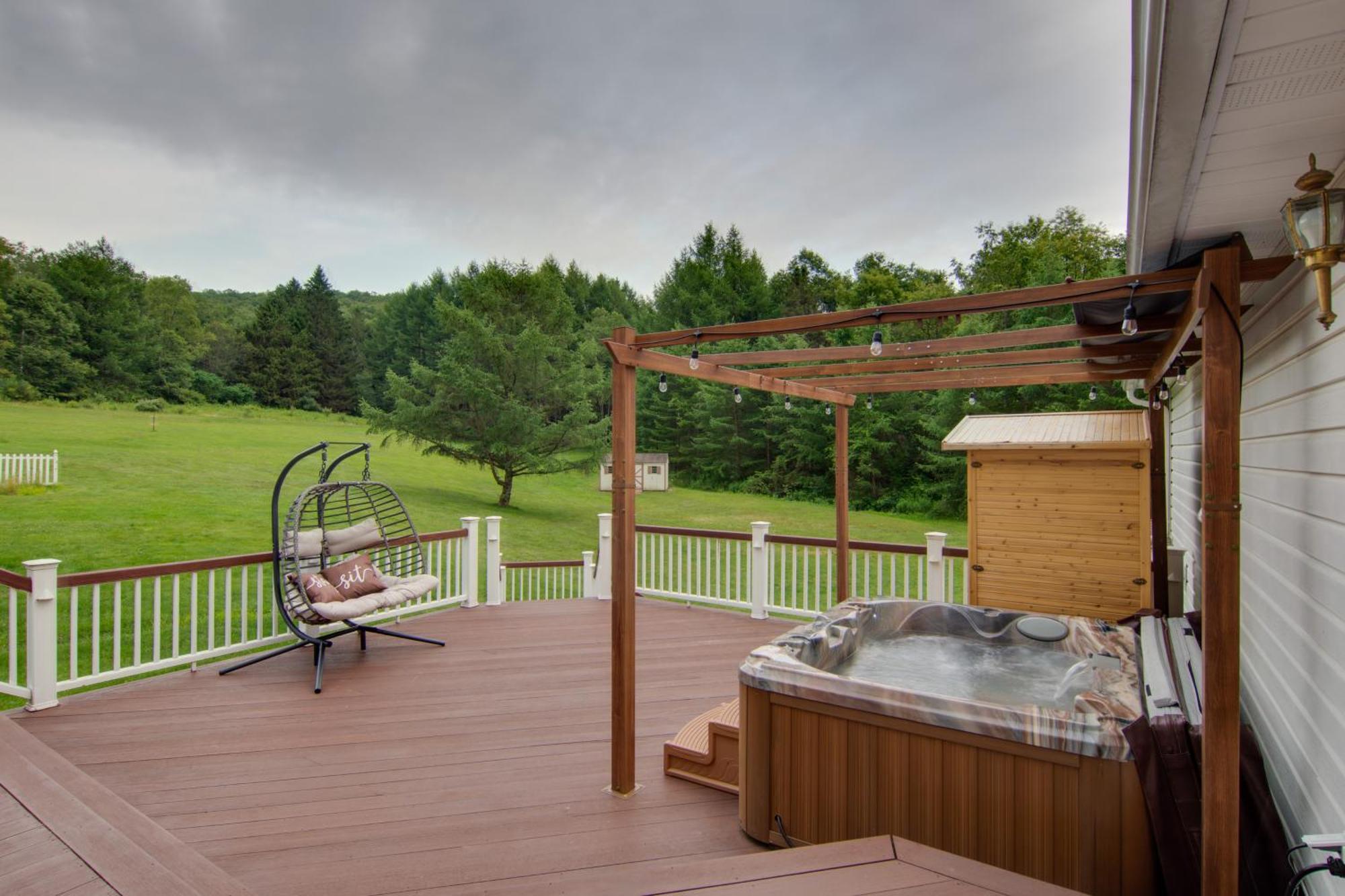 Coudersport Home With Outdoor Spa And Stargazing! Exterior photo